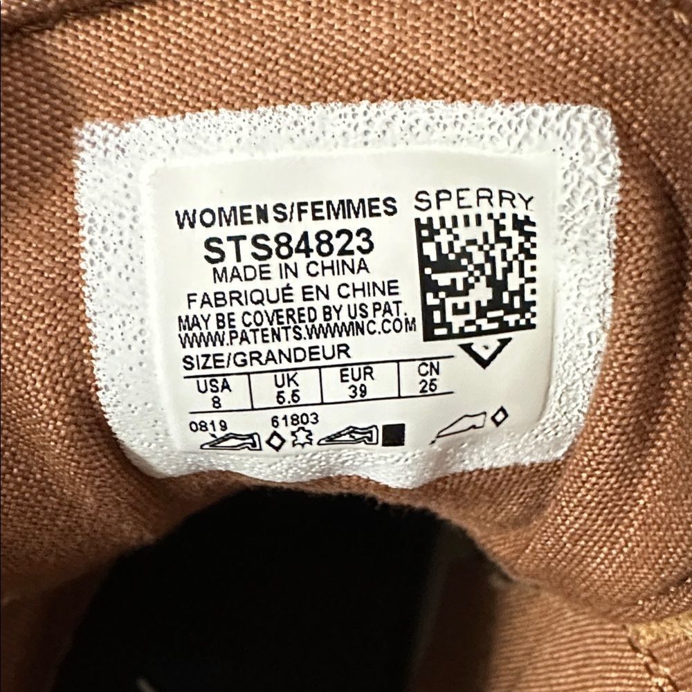 SPERRY 8 Saltwater 2-eye Tan Leather Brown Lace up Ankle Duck Boots - Picture 13 of 15